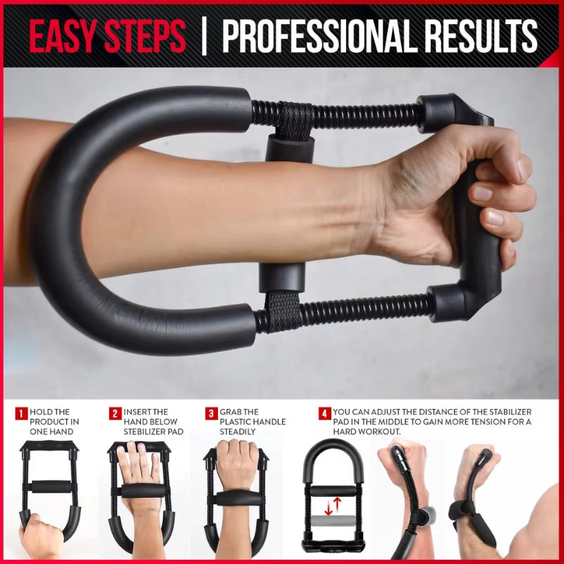 Adjustable Forearm Trainer for Enhanced Grip Strength - Ideal for Wrist Workouts and Fitness Enthusiasts